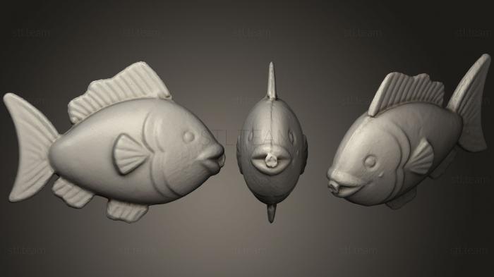 Статуэтки животных Сканирование рыбы 3